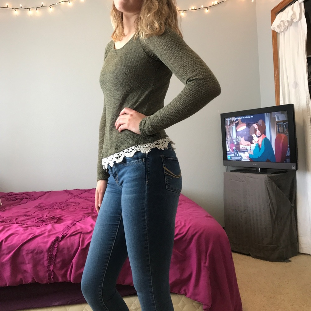 Knit long sleeve shirt